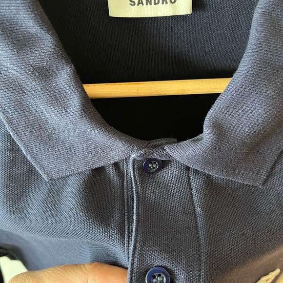 Men’s Sandro Navy Polo - Picture 5 of 5